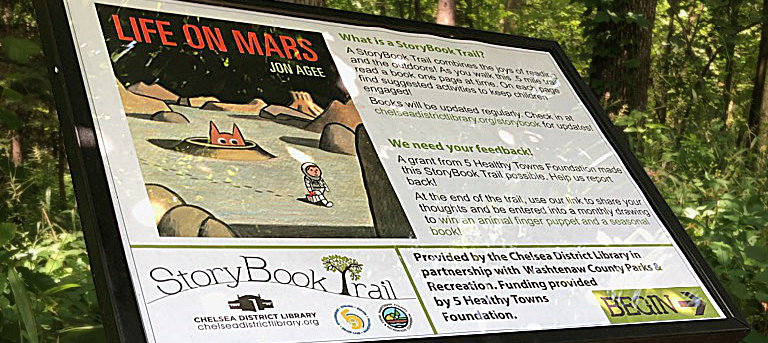 Baker Preserve Story Book Trail Sign